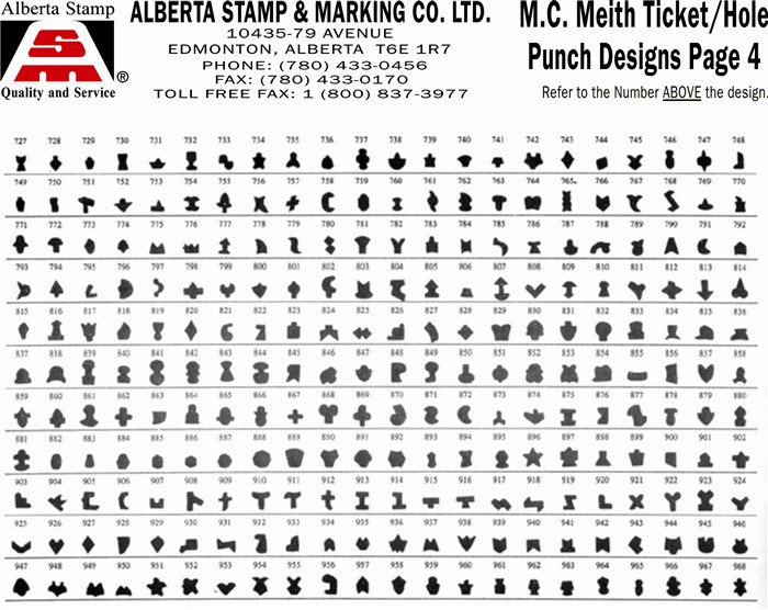 Custom Hole Punch Shapes - Custom Ticket Punch